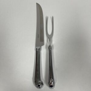Carvel Hall by Towle Silver Carving Knife Fork Pistol Handle George Washington